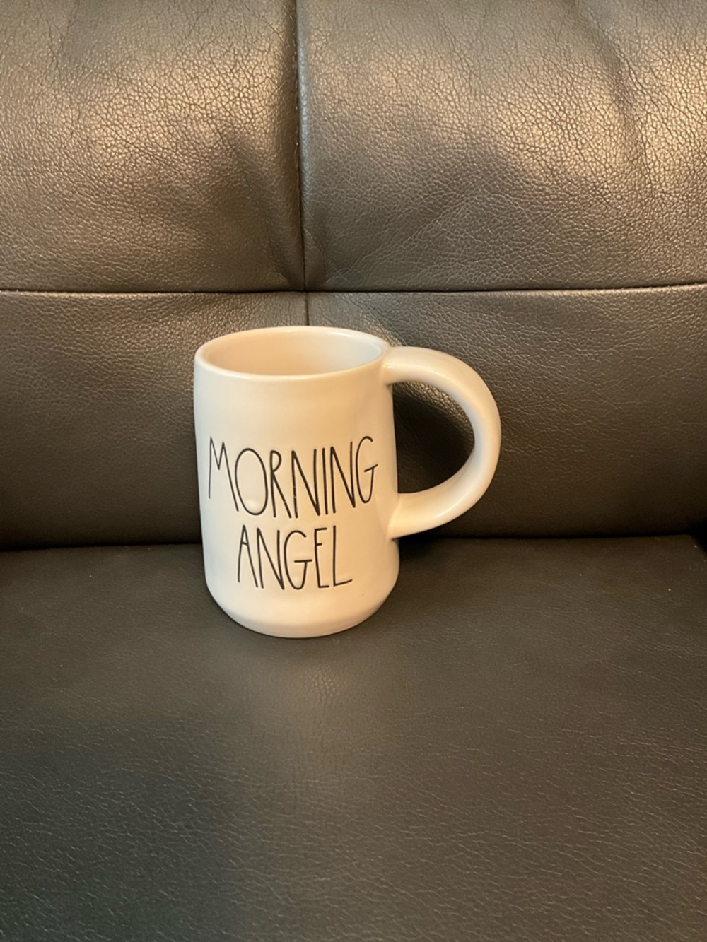 Rae Dunn Cream 'Morning Angel' Ceramic Mug